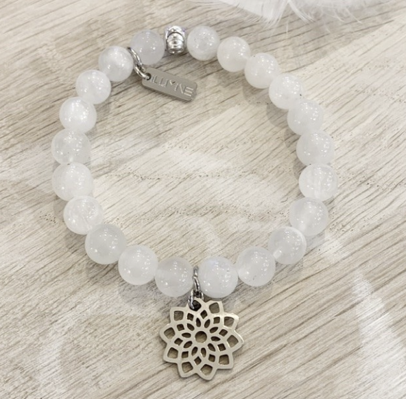 Féminin bracelet pierre de la lune